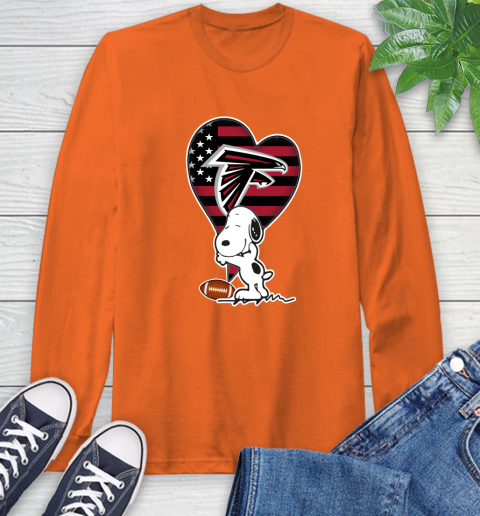 Atlanta Falcons NFL Football The Peanuts Movie Adorable Snoopy Long Sleeve T-Shirt 5