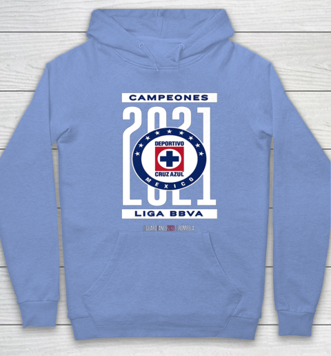 Football Cruz Azul Championship 2021 Hoodie Tee For Sports