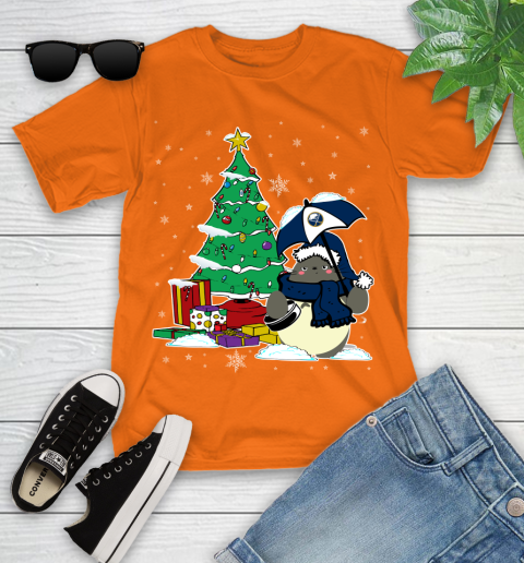 Buffalo Sabres NHL Hockey Cute Tonari No Totoro Christmas Sports Youth T-Shirt 9