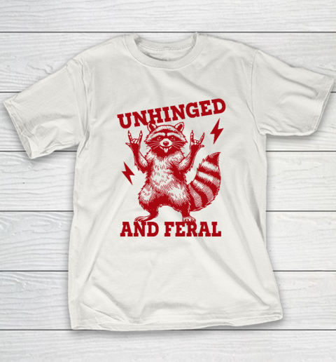 Unhinged And Feral Raccoon Youth T-Shirt