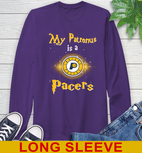 NBA Basketball Harry Potter My Patronus Is A Indiana Pacers Long Sleeve T-Shirt 5