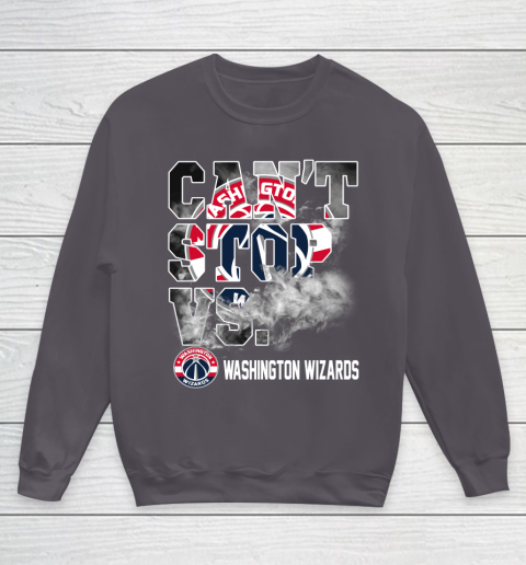 NBA Washington Wizards Basketball Can't Stop Vs Youth Sweatshirt 5