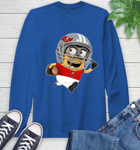 NFL Tampa Bay Buccaneers Minions Disney Football Sports Long Sleeve T-Shirt 9