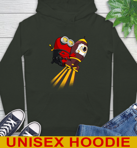 NFL Football Washington Redskins Deadpool Minion Marvel Shirt Hoodie 12