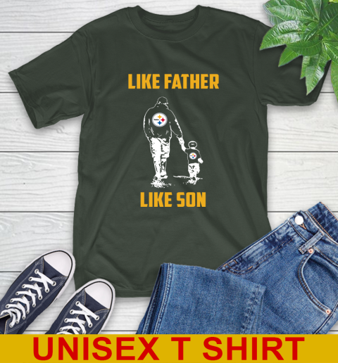 Pittsburgh Steelers NFL Football Like Father Like Son Sports T-Shirt 18