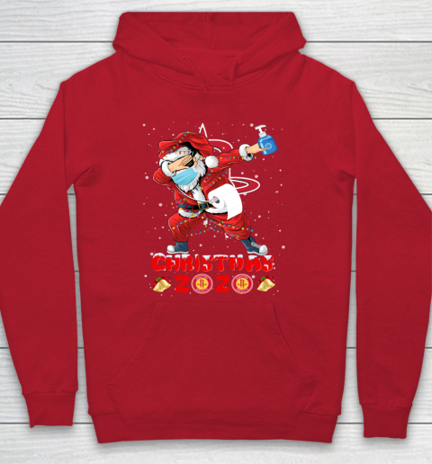 Houston Rockets Funny Santa Claus Dabbing Christmas 2020 NBA Hoodie 7