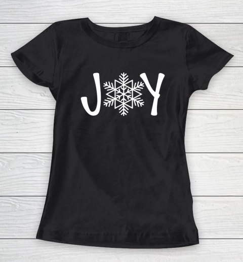 Joy Snowflake Christmas Women's T-Shirt