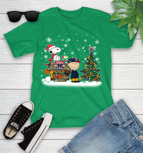 Washington Wizards NBA Basketball Christmas The Peanuts Movie Snoopy Championship Youth T-Shirt 8
