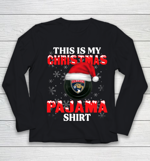 Florida Panthers This Is My Christmas Pajama Shirt NHL Youth Long Sleeve