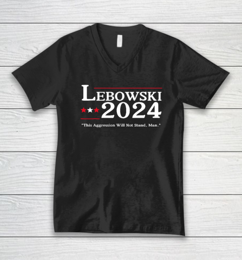 Lebowski 2024 Election Vote Funny V-Neck T-Shirt