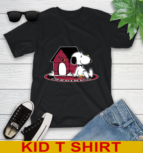 NFL Football Arizona Cardinals Snoopy The Peanuts Movie Shirt Youth T-Shirt 2