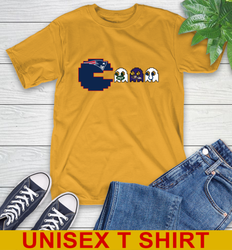 New England Patriots NFL Football Pac Man Champion T-Shirt 3