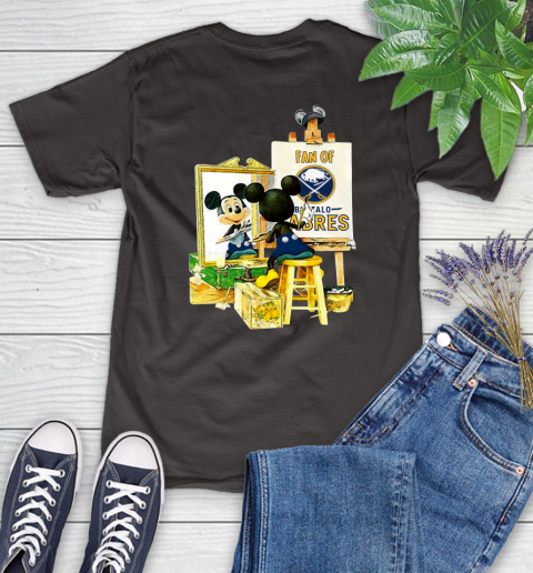NHL Hockey Buffalo Sabres Mickey Drawing Shirt 90