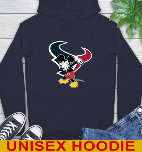 Houston Texans NFL Football Dabbing Mickey Disney Sports Hoodie 4