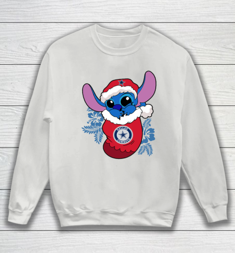 Dallas Cowboys Christmas Stitch In The Sock Funny Disney NFL Sweatshirt 5