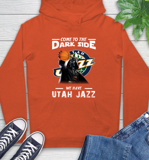 NBA Come To The Dark Side We Have Utah Jazz Star Wars Darth Vader Basketball Hoodie 4