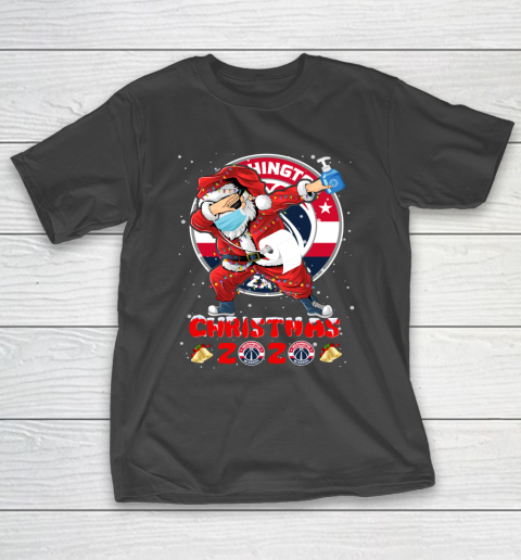 Washington Wizards Funny Santa Claus Dabbing Christmas 2020 NBA T-Shirt