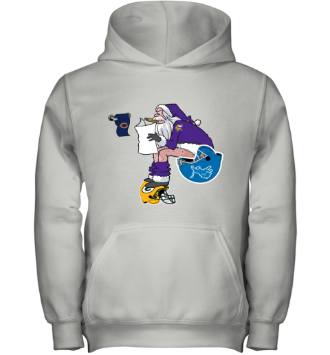 Santa Claus Minnesota Vikings Shit On Other Teams Christmas Youth Hoodie