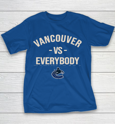 Vancouver Canucks Vs Everybody Youth T-Shirt 6