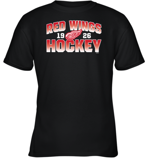 Detroit Red Wings Red Skate Or Die Est 1926 Youth T-Shirt