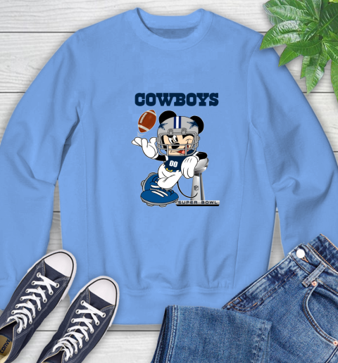 NFL Dallas Cowboys Mickey Mouse Disney Super Bowl Football T Shirt Sweatshirt 11