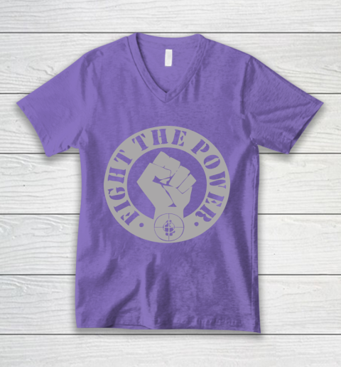 Fight The Power Public Enemy V-Neck T-Shirt 8