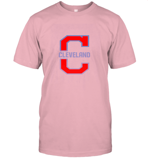 j8zq cleveland hometown indian tribe vintage for baseball fans jersey t shirt 60 front pink
