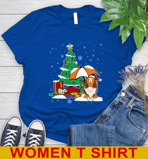 Sheltie Christmas Dog Lovers Shirts 235