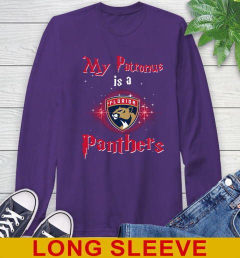 NHL Hockey Harry Potter My Patronus Is A Florida Panthers Long Sleeve T-Shirt 5