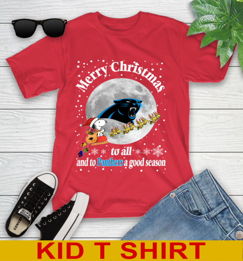 Carolina Panthers Merry Christmas To All And To Panthers A Good Season NFL Football Sports Youth T-Shirt 11