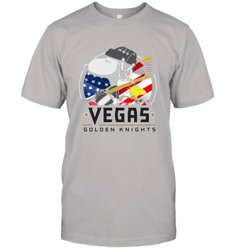 Vegas Golden Knights Ice Hockey Snoopy And Woodstock NHL Unisex Jersey Tee