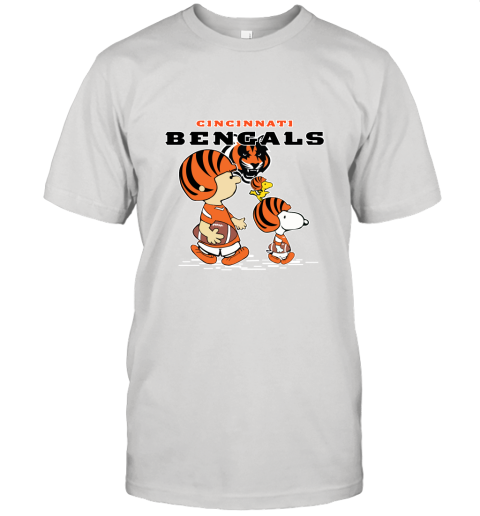 Cincinnati Bengals Let's Play Football Together Snoopy NFL Unisex Jersey Tee