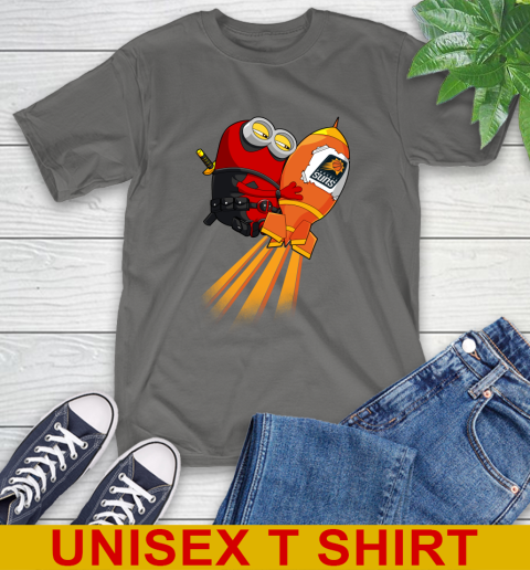 NBA Basketball Phoenix Suns Deadpool Minion Marvel Shirt T-Shirt 10