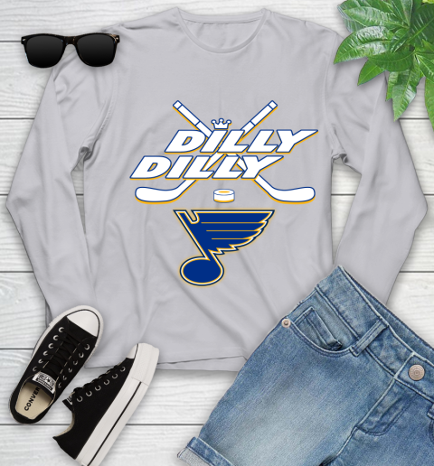 NHL St.Louis Blues Dilly Dilly Hockey Sports Youth Long Sleeve 5
