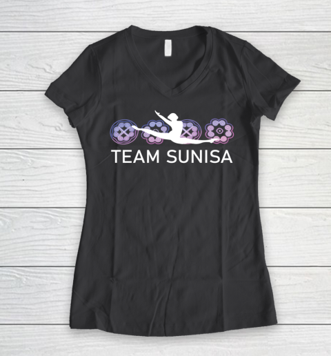 Team Sunisa Shirt Women's V-Neck T-Shirt 6