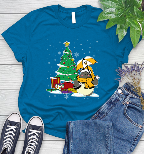 Pittsburgh Penguins NHL Hockey Cute Tonari No Totoro Christmas Sports Women's T-Shirt 10