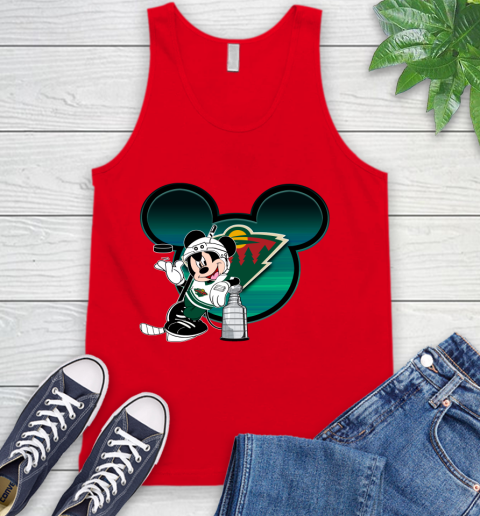 NHL Minnesota Wild Stanley Cup Mickey Mouse Disney Hockey T Shirt Tank Top 6