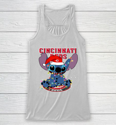 Cincinnati Reds MLB noel stitch Baseball Christmas Racerback Tank