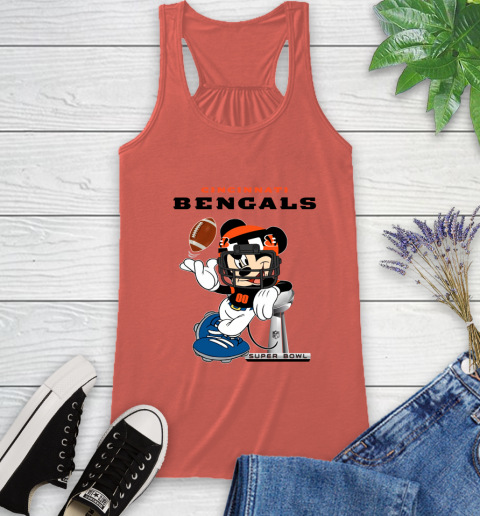 NFL Cincinnati Bengals Mickey Mouse Disney Super Bowl Football T Shirt Racerback Tank 4