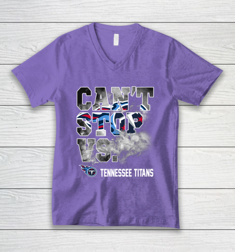 NFL Tennessee Titans Can't Stop Vs V-Neck T-Shirt 8