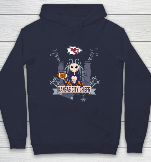 NFL Kansas City Chiefs Football Jack Skellington Halloween Hoodie 2
