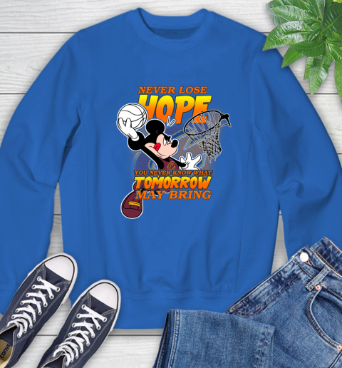 Cleveland Cavaliers NBA Basketball Mickey Disney Never Lose Hope Sweatshirt 9