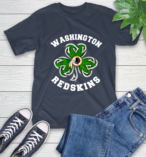 NFL Washington Redskins Three Leaf Clover St Patrick's Day Football Sports T-Shirt 3