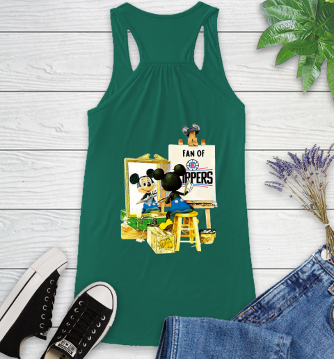 NBA Basketball LA Clippers Mickey Drawing Shirt 40