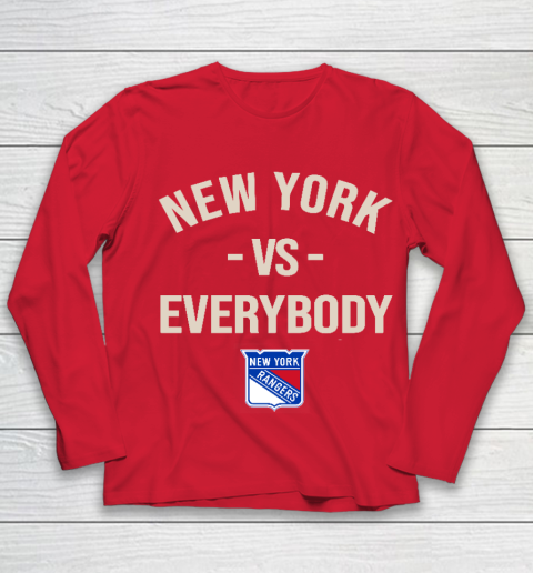 New York Rangers Vs Everybody Youth Long Sleeve 8
