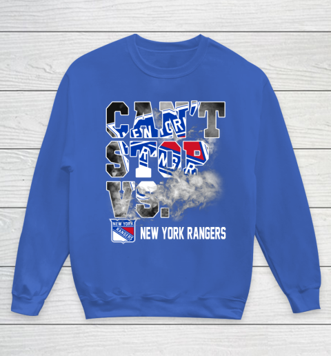 NHL New York Rangers Hockey Can't Stop Vs Youth Sweatshirt 6