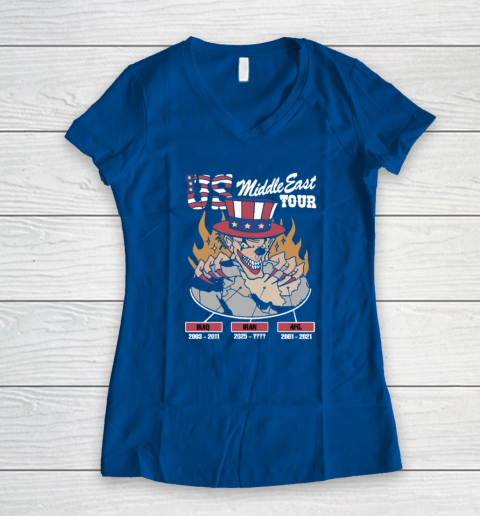 US Middle East Tour Iraq Iran AFG Women's V-Neck T-Shirt 5