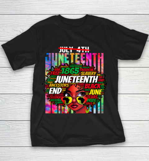 Juneteenth Freedom Day African American June 19th Junenth Youth T-Shirt