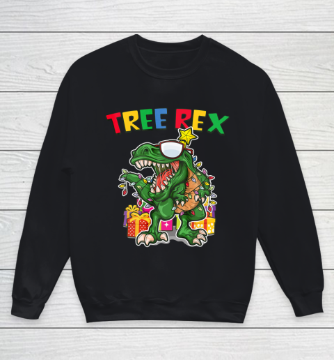 Tree Rex Christmas Dinosaur Pajamas Men Boys Kids Xmas Gifts Youth Sweatshirt