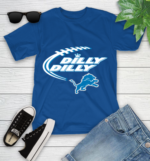NFL Detroit Lions Dilly Dilly Football Sports Youth T-Shirt 9